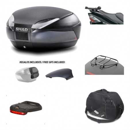 SHAD Baul trasero + herraje montaje accesorios SH48 KIT-181602