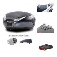 SHAD Baul trasero + herraje montaje accesorios SH48 KIT-181405