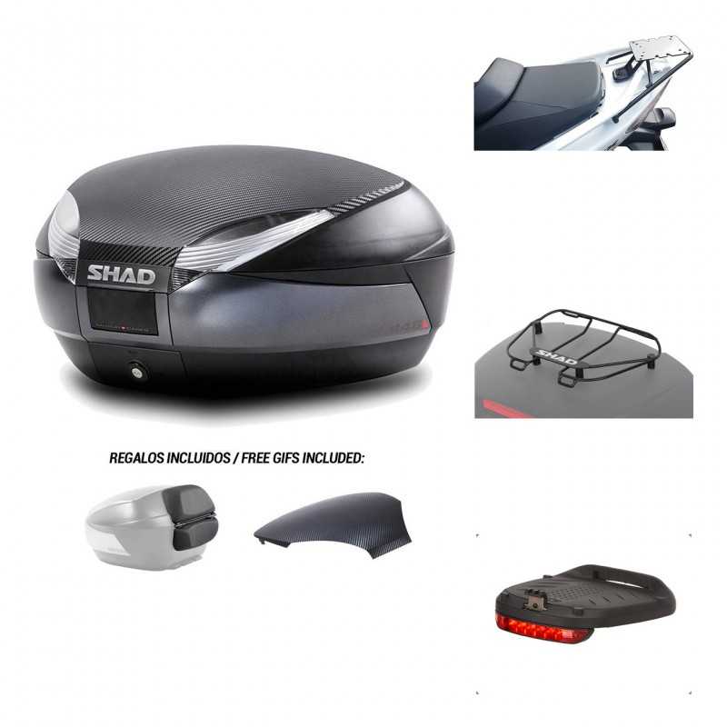 SHAD Baul trasero + herraje montaje accesorios SH48 KIT-181405