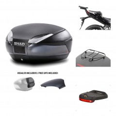 SHAD Baul trasero + herraje montaje accesorios SH48 KIT-181555