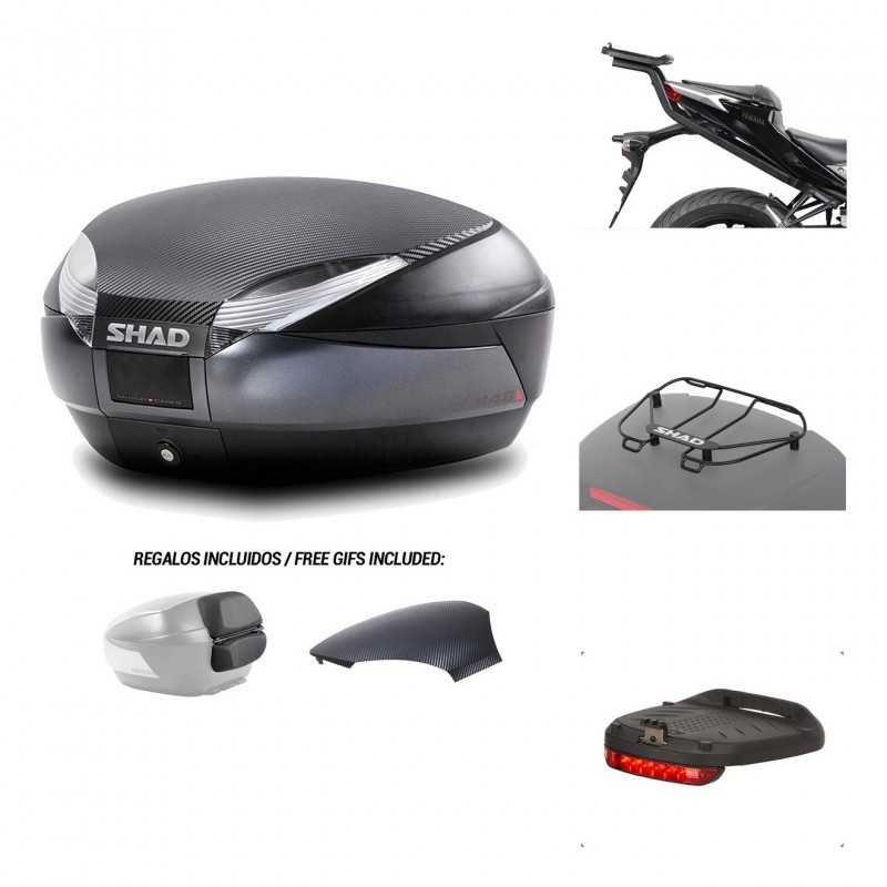 SHAD Baul trasero + herraje montaje accesorios SH48 KIT-181555