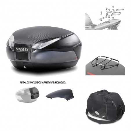 SHAD Baul trasero + herraje montaje accesorios SH48 KIT-181356