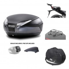 Rear trunk + mounting hardware + accessories  SH48