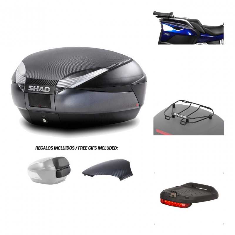 SHAD Baul trasero + herraje montaje accesorios SH48 KIT-181455