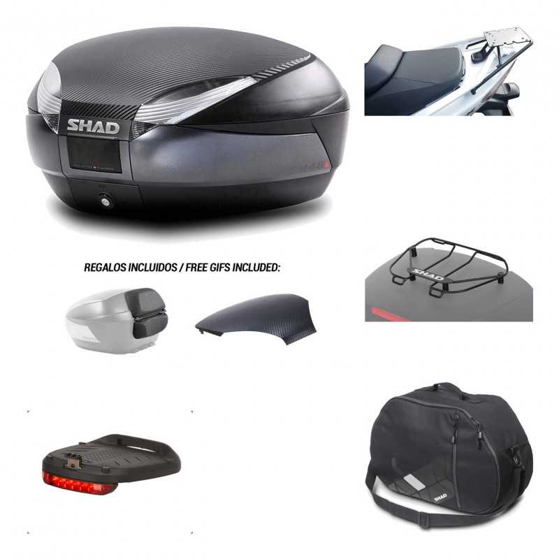 SHAD Baul trasero + herraje montaje accesorios SH48 KIT-181407