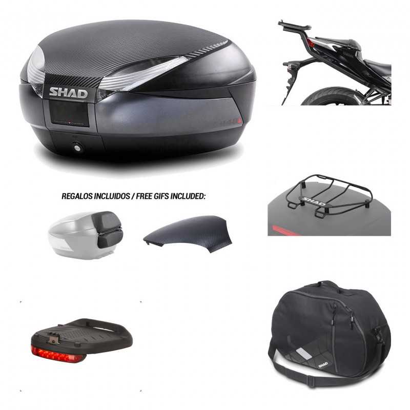Rear trunk + mounting hardware + accessories  SH48