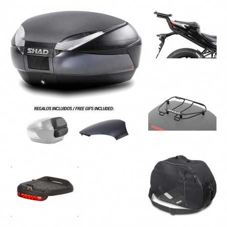 SHAD Baul trasero + herraje montaje accesorios SH48 KIT-181557