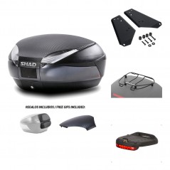 SHAD Baul trasero + herraje montaje accesorios SH48 KIT-181305