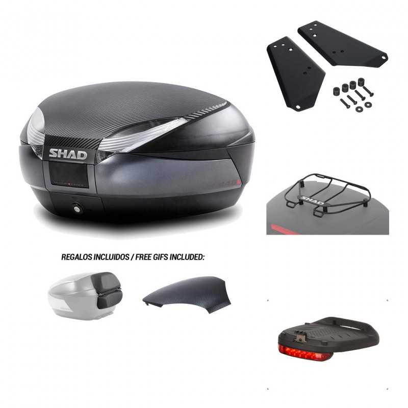 SHAD Baul trasero + herraje montaje accesorios SH48 KIT-181305