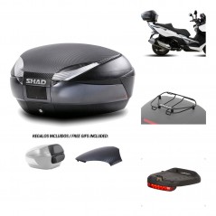 Rear trunk + mounting hardware + accessories  SH48