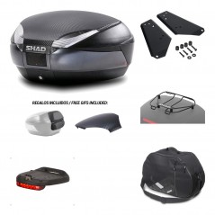 SHAD Baul trasero + herraje montaje accesorios SH48 KIT-181307