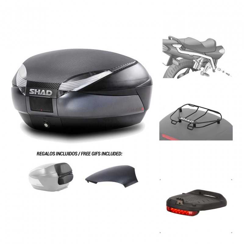 Rear trunk + mounting hardware + accessories  SH48