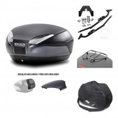 SHAD Baul trasero + herraje montaje accesorios SH48 KIT-181605
