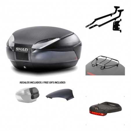 SHAD Baul trasero + herraje montaje accesorios SH48 KIT-181360