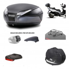 SHAD Baul trasero + herraje montaje accesorios SH48 KIT-181150
