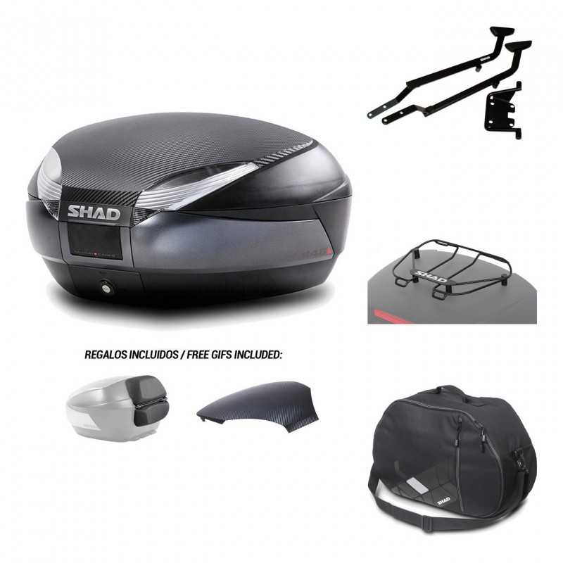 Rear trunk + mounting hardware + accessories  SH48