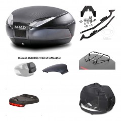 SHAD Baul trasero + herraje montaje accesorios SH48 KIT-181606