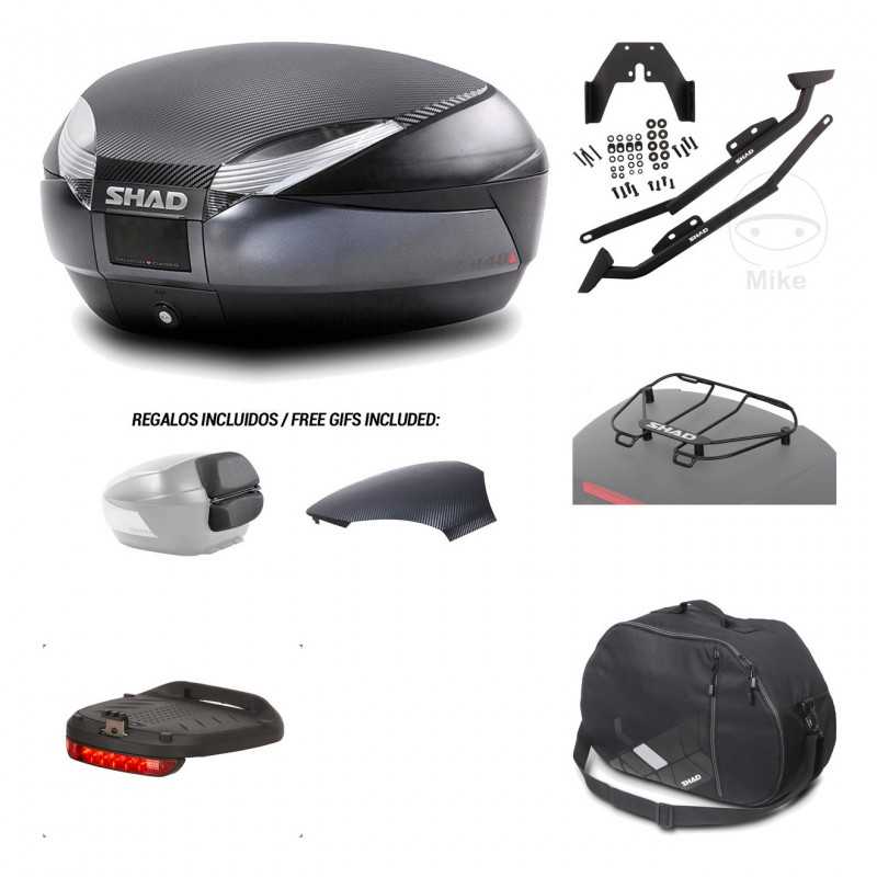 SHAD Baul trasero + herraje montaje accesorios SH48 KIT-181606