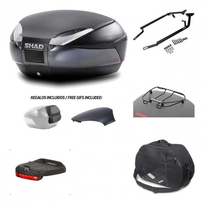 SHAD Baul trasero + herraje montaje accesorios SH48 KIT-181205
