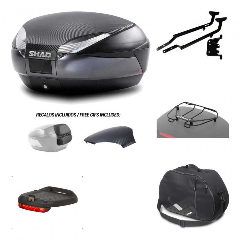 Rear trunk + mounting hardware + accessories  SH48