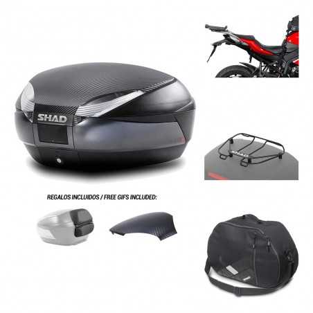 Rear trunk + mounting hardware + accessories SH48