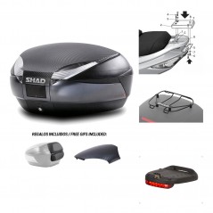 Rear trunk + mounting hardware + accessories  SH48