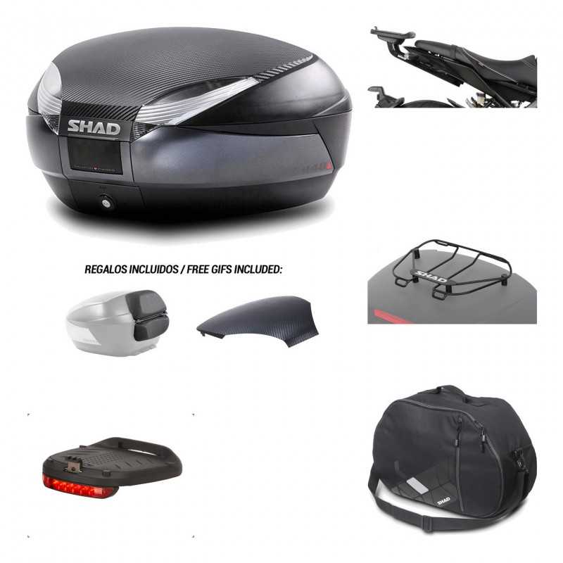 SHAD Baul trasero + herraje montaje accesorios SH48 KIT-181610