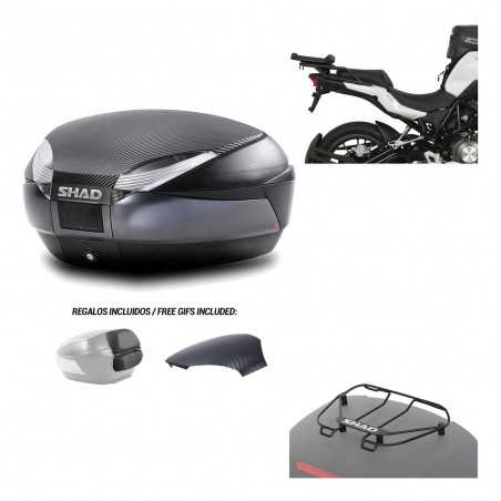 SHAD Baul trasero + herraje montaje parrilla portabultos superior SH48 KIT-181565