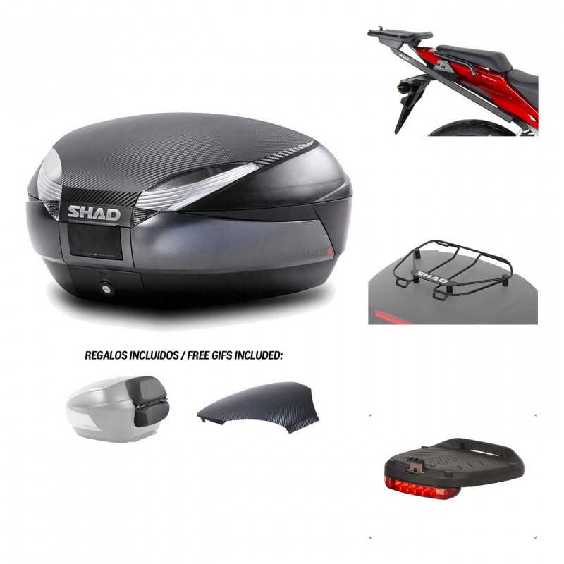 Rear trunk + mounting hardware + accessories  SH48