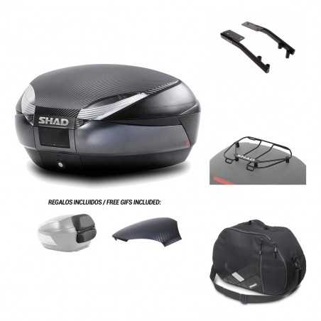 SHAD Baul trasero + herraje montaje accesorios SH48 KIT-181366