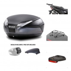 SHAD Baul trasero + herraje montaje accesorios SH48 KIT-181612