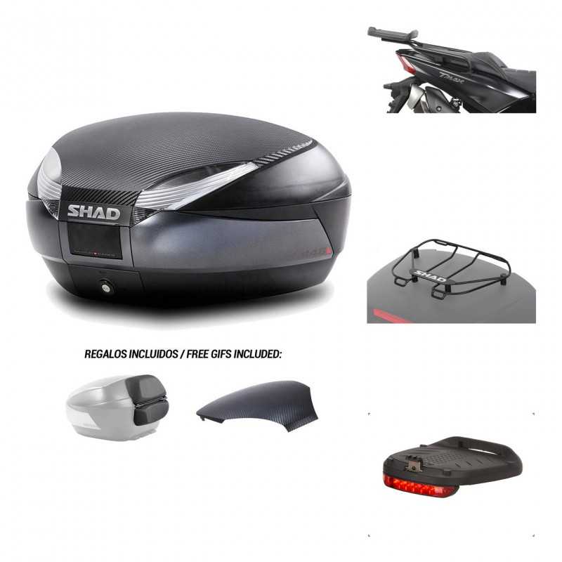 SHAD Baul trasero + herraje montaje accesorios SH48 KIT-181612