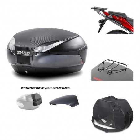 SHAD Baul trasero + herraje montaje accesorios SH48 KIT-181466