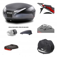 Rear trunk + mounting hardware + accessories  SH48