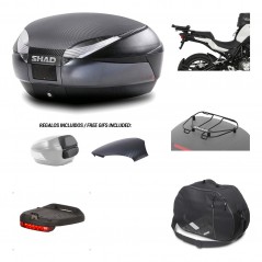 SHAD Baul trasero + herraje montaje accesorios SH48 KIT-181568