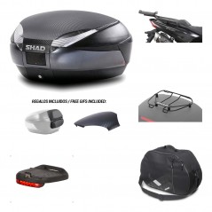 SHAD Baul trasero + herraje montaje accesorios SH48 KIT-181614