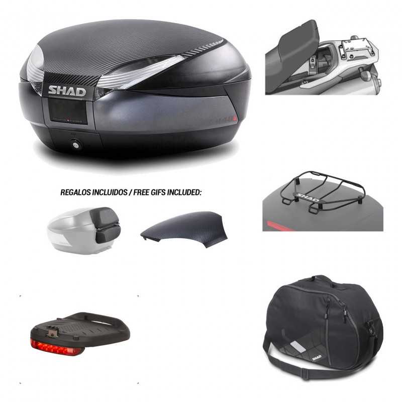 Rear trunk + mounting hardware + accessories  SH48