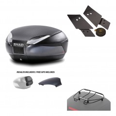 SHAD Baul trasero + herraje montaje parrilla portabultos superior SH48 KIT-181319