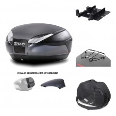 SHAD Baul trasero + herraje montaje accesorios SH48 KIT-181216