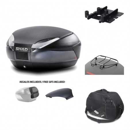 Rear trunk + mounting hardware + accessories SH48