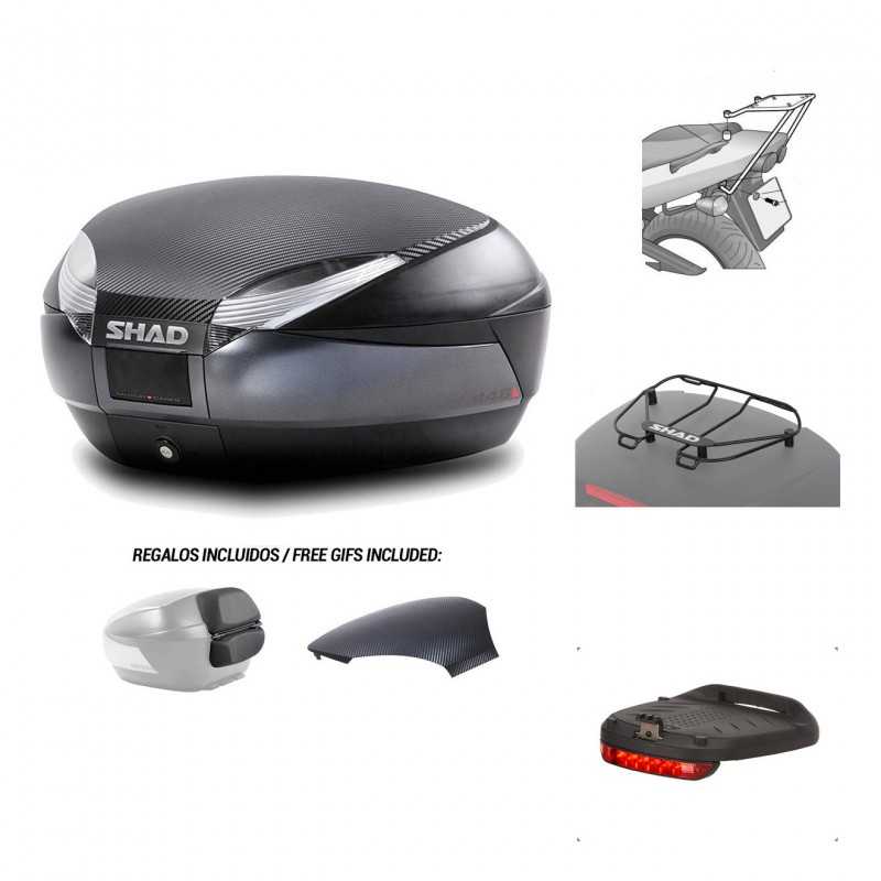 Rear trunk + mounting hardware + accessories  SH48