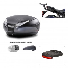 SHAD Baul trasero + herraje montaje luz de freno SH48 KIT-181720