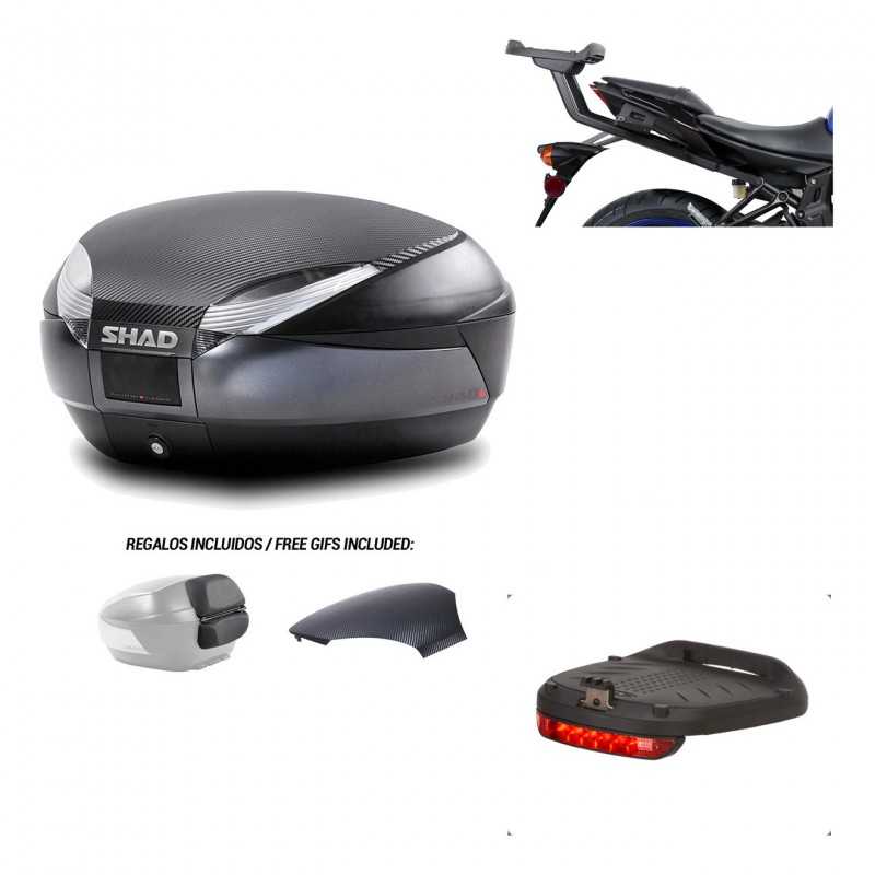 SHAD Baul trasero + herraje montaje luz de freno SH48 KIT-181720