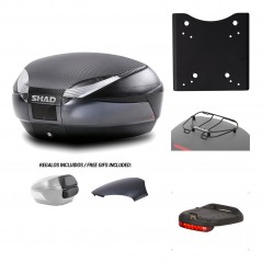 SHAD Baul trasero + herraje montaje accesorios SH48 KIT-181920