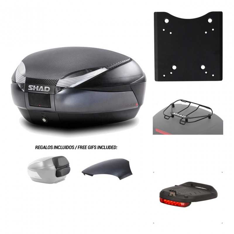 SHAD Baul trasero + herraje montaje accesorios SH48 KIT-181920
