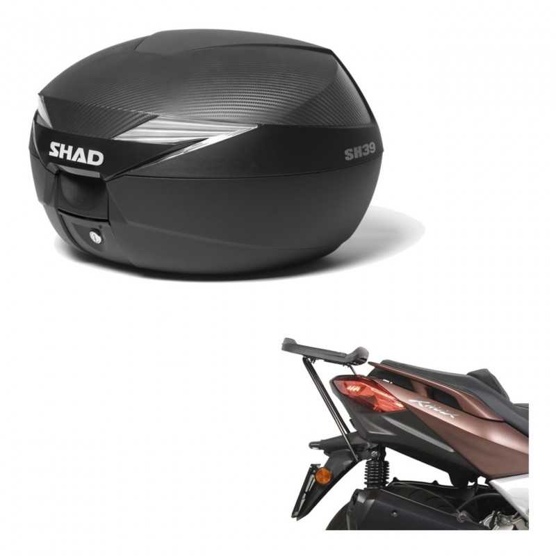 SHAD Baul trasero + herraje montaje SH39 SH 39 carbono carbonlook KIT-182021