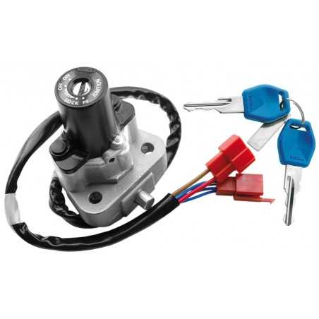 V PARTS Cerradura Contacto Llave para Reemplazar Interruptor de Encendido Original Dañado Tipo OE - Kit con Bloqueo Dirección y 