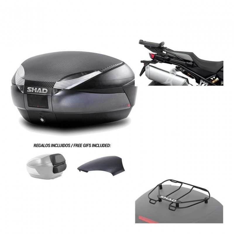SHAD Baul trasero + herraje montaje parrilla portabultos superior SH48 KIT-181771