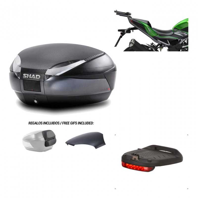 SHAD Baul trasero + herraje montaje luz de freno SH48 KIT-181872
