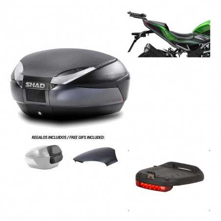 SHAD Baul trasero + herraje montaje luz de freno SH48 KIT-181872